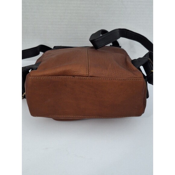 Vintage Hara Two Tone Mini Soft Leather Backpack Travel Western Bohemian NWT main image 9